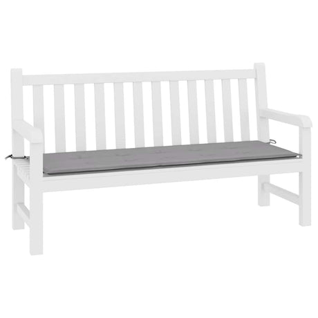Vidaxl Garden Bench Pushion 200x50x4 cm Oxford Stof grå