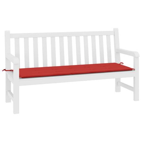 Vidaxl Garden Bench Pushion 200x50x4 cm Oxford stof rød