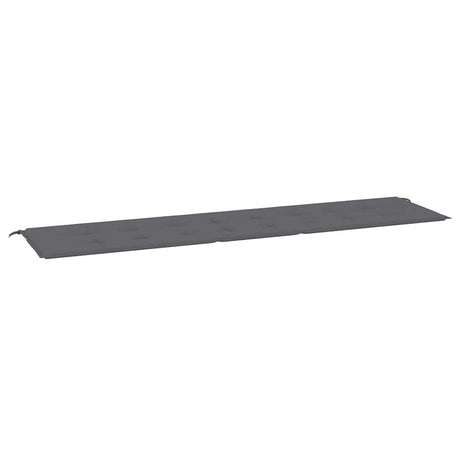 Vidaxl Garden Bench Pushion 200x50x4 cm Oxford stof Anthracite -farvet