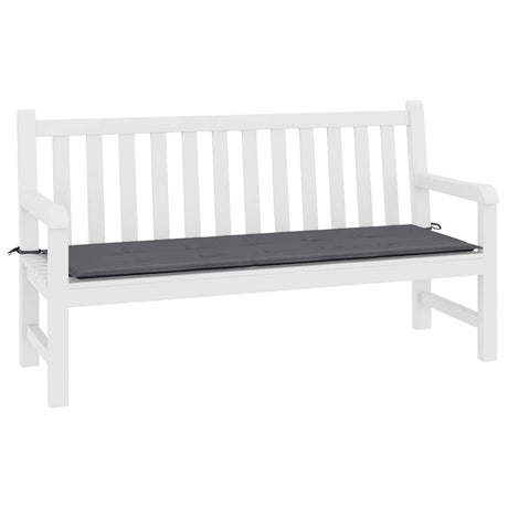 Vidaxl Garden Bench Pushion 200x50x4 cm Oxford stof Anthracite -farvet
