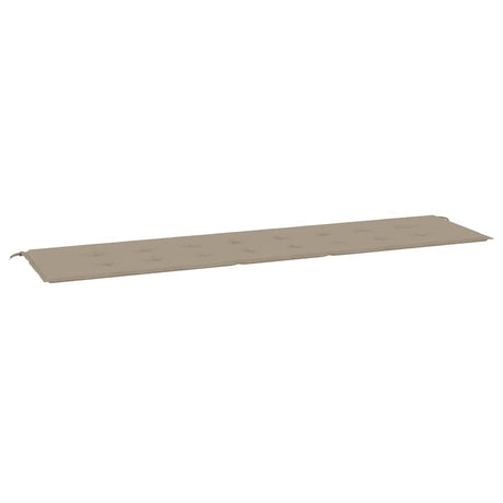 Vidaxl Garden Bench Pushion 200x50x4 cm Oxford Fabric Taupe