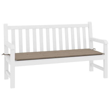 Vidaxl Garden Bench Pushion 200x50x4 cm Oxford Fabric Taupe