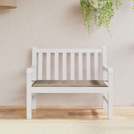 Vidaxl Garden Bench Pushion 100x50x4 cm Oxford Fabric Taupe