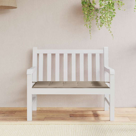 Vidaxl Garden Bench Pushion 120x50x4 cm Oxford Fabric Taupe