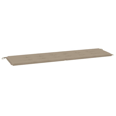 Vidaxl Garden Bench Pude 180x50x4 cm Oxford Fabric Taupe