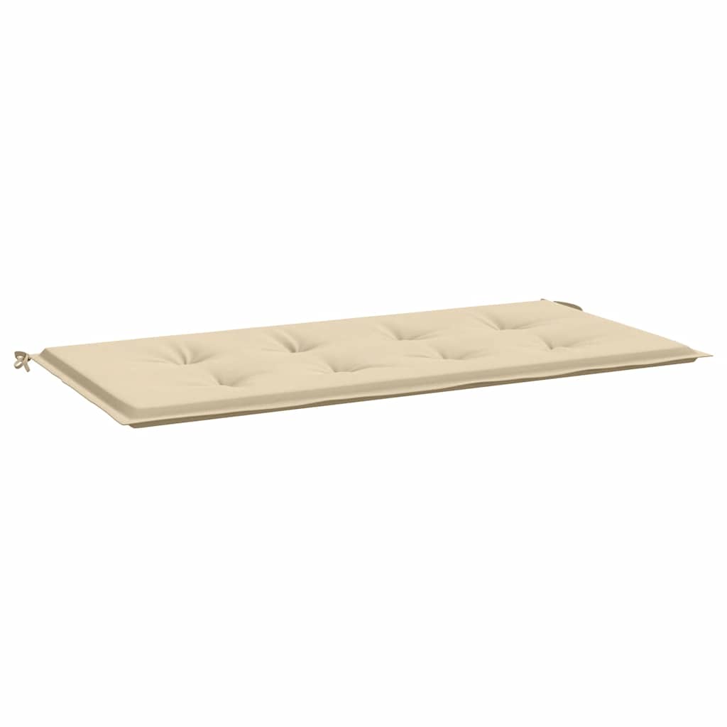 Vidaxl Garden Bench Pushion 120x50x4 cm Oxford Stof beige