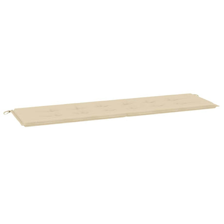 Vidaxl Garden Bench Pude 180x50x3 cm Oxford Stof beige