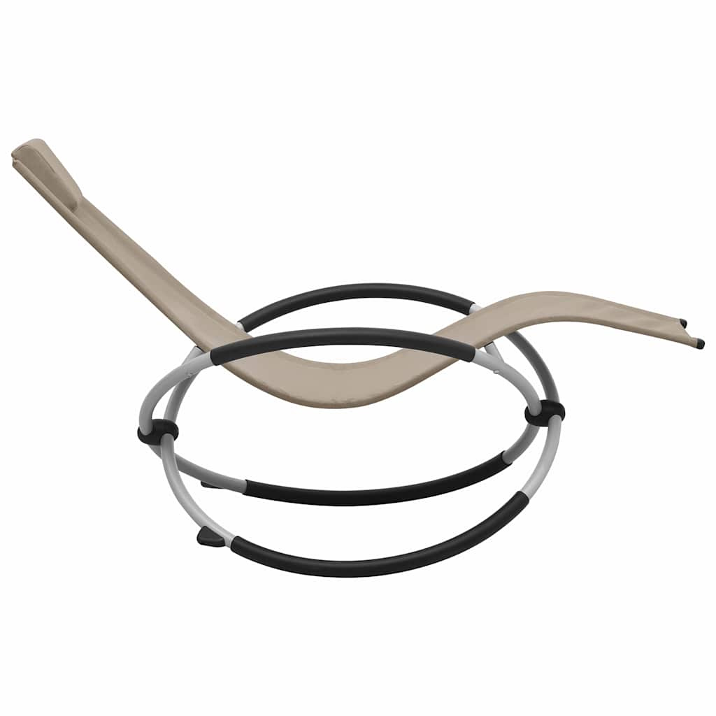 Vidaxl kinderligbed staal taupe