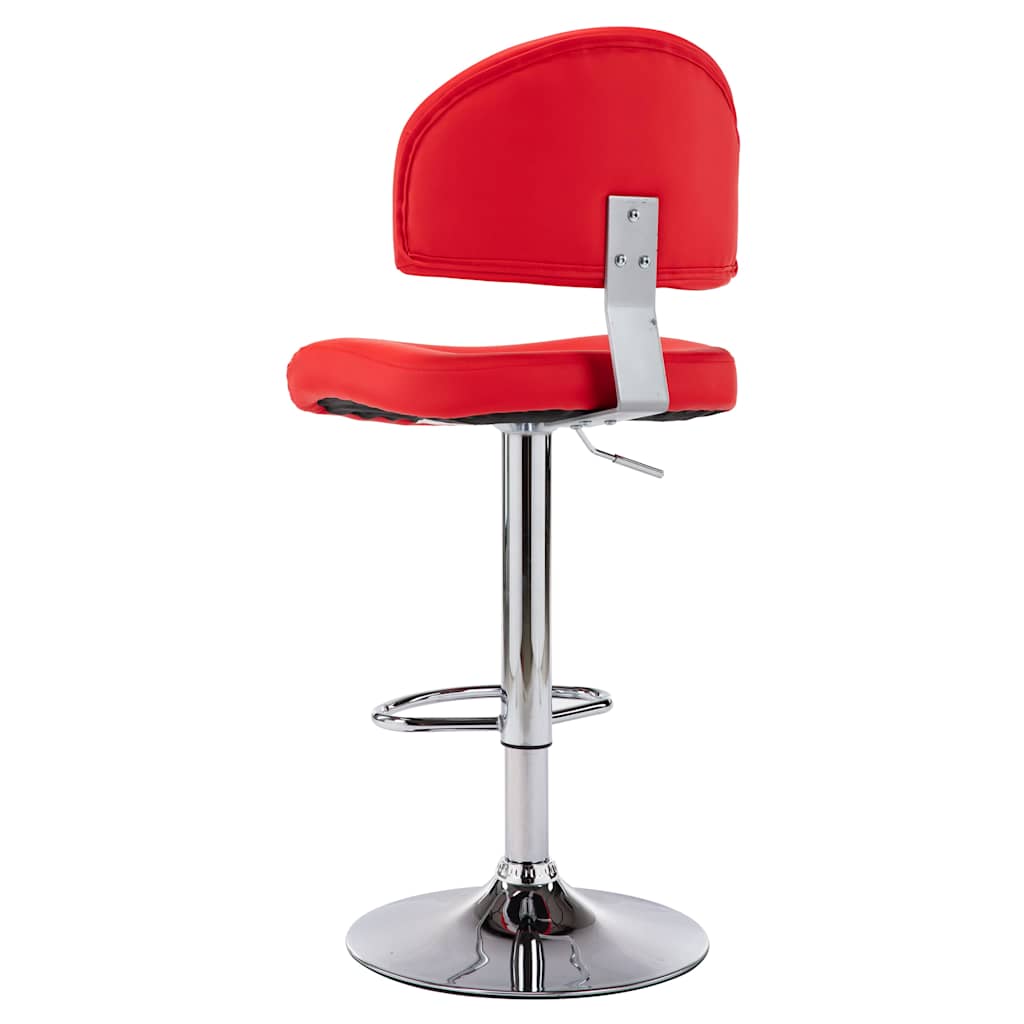 Vidaxl barkruk kunstleer rood