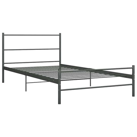 Vidaxl bedframe metaal grijs 100x200 cm
