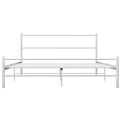 Vidaxl bedframe metaal wit 120x200 cm