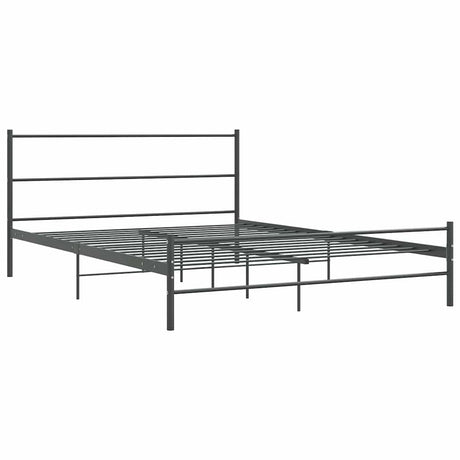 Vidaxl bedframe zonder matras metaal grijs 140x200 cm