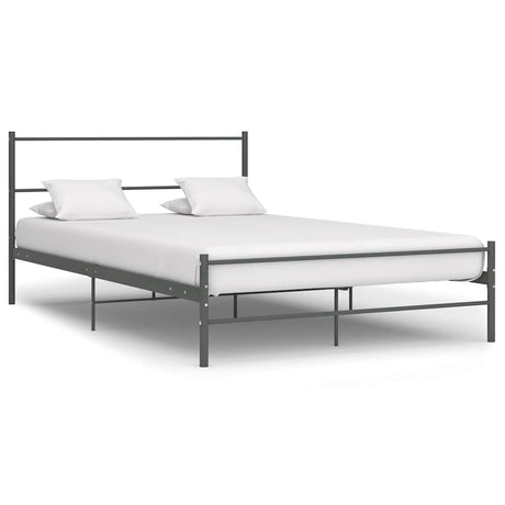 Vidaxl bedframe metaal grijs 160x200 cm