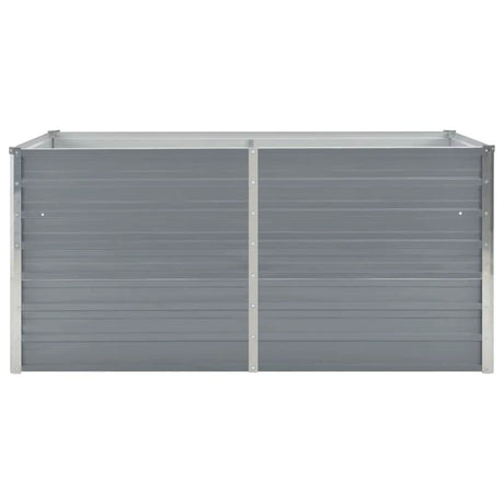 Vidaxl planter hævet 160x80x45 cm galvaniseret stålgrå
