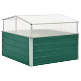 Vidaxl Tuinkas 100x100x77 cm galvaniseret stålgrøn