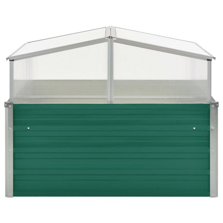 Vidaxl Tuinkas 100x100x77 cm galvaniseret stålgrøn