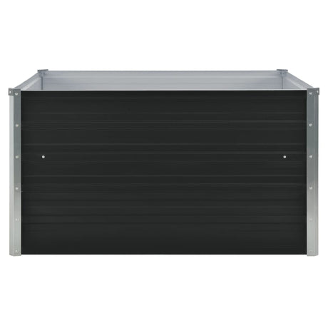 Vidaxl Planter Insented 100x100x45cm galvaniseret stål antracit