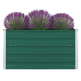 Vidaxl Planter Insented 100x100x45 cm galvaniseret stålgrøn