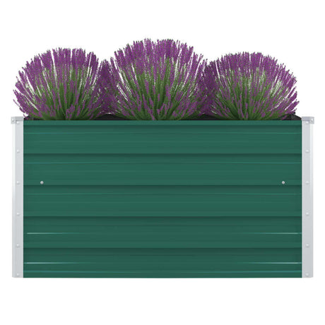 Vidaxl Planter Insented 100x100x45 cm galvaniseret stålgrøn