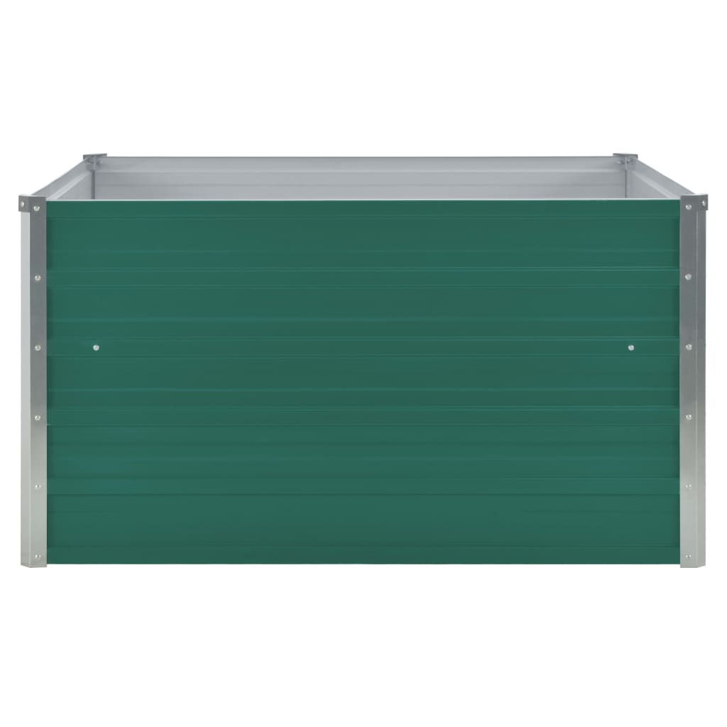 Vidaxl Planter Insented 100x100x45 cm galvaniseret stålgrøn