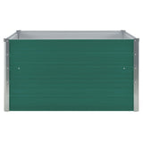 Vidaxl Planter Insented 100x100x45 cm galvaniseret stålgrøn