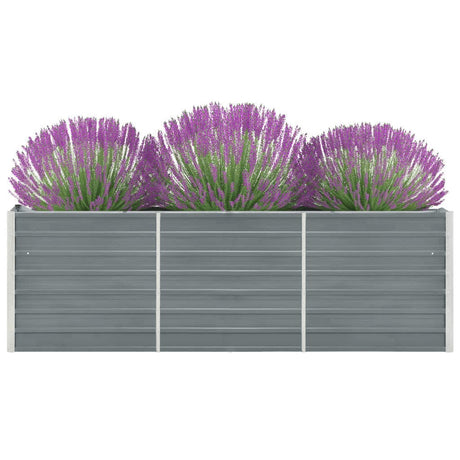 Vidaxl Planter Insert 240x40x77 cm galvaniseret stålgrå