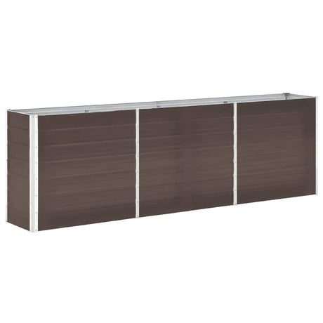 Vidaxl Planter Insert 240x40x77 cm galvaniseret stålbrun
