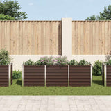 Vidaxl Planter Insert 240x40x77 cm galvaniseret stålbrun