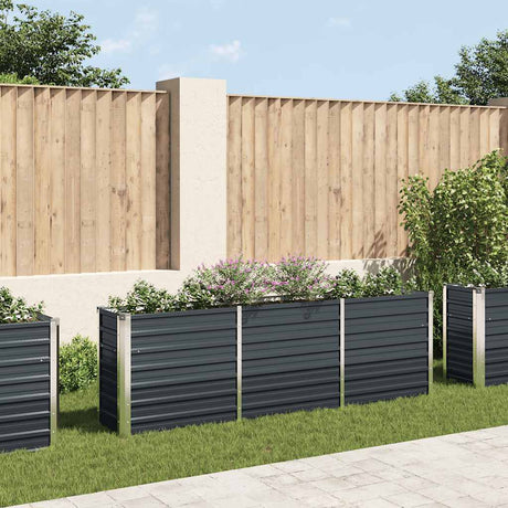 Vidaxl Planter Insert 240x40x77 cm galvaniseret stål antracit