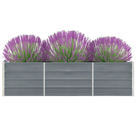 Vidaxl Planter Insert 240x40x45 cm galvaniseret stålgrå
