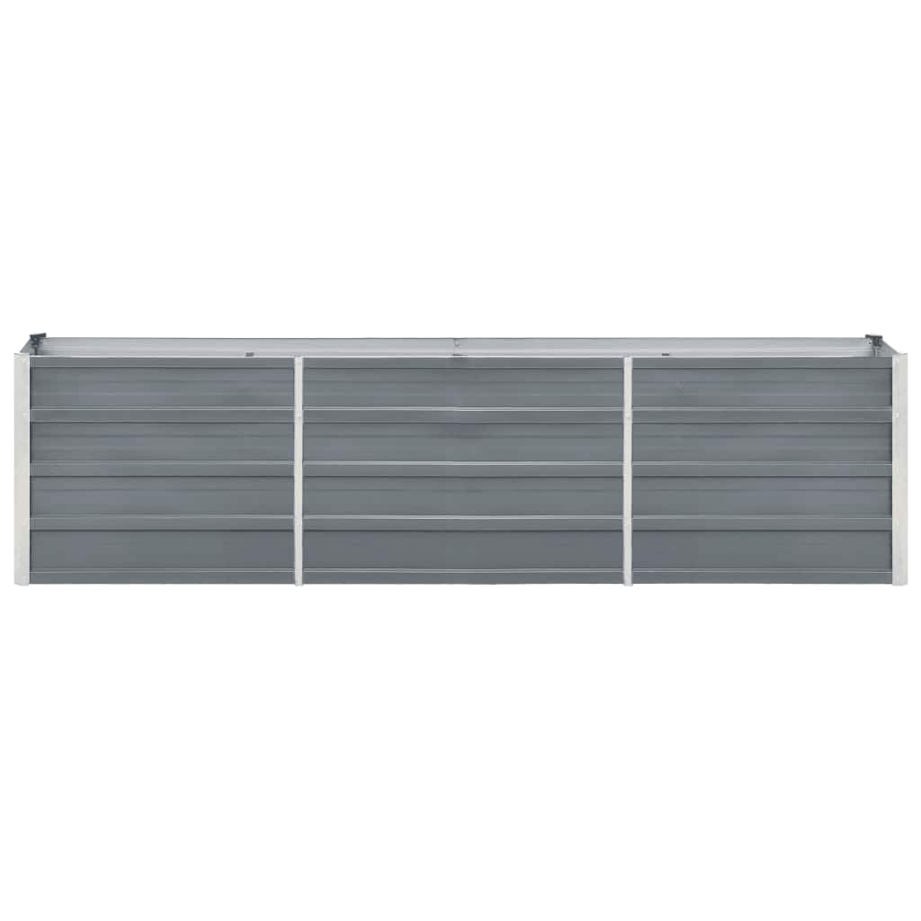 Vidaxl Planter Insert 240x40x45 cm galvaniseret stålgrå