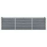 Vidaxl Planter Insert 240x40x45 cm galvaniseret stålgrå