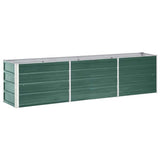 Vidaxl Planter Insert 240x40x45 cm galvaniseret stålgrøn