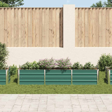 Vidaxl Planter Insert 240x40x45 cm galvaniseret stålgrøn