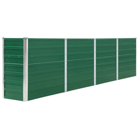 Vidaxl planter indsat 320x40x77 cm galvaniseret stålgrøn