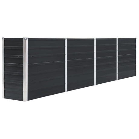 Vidaxl planter indsat 320x40x77 cm galvaniseret stål antracit