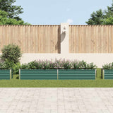 Vidaxl planter indsat 320x40x45 cm galvaniseret stålgrøn