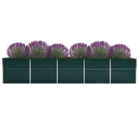 Vidaxl planter indsat 400x80x45 cm galvaniseret stålgrøn
