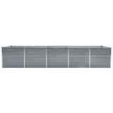 Vidaxl Planter Insert 400x80x77 cm galvaniseret stålgrå