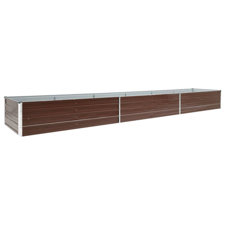 Vidaxl Planter Insert 480x80x45 cm galvaniseret stålbrun