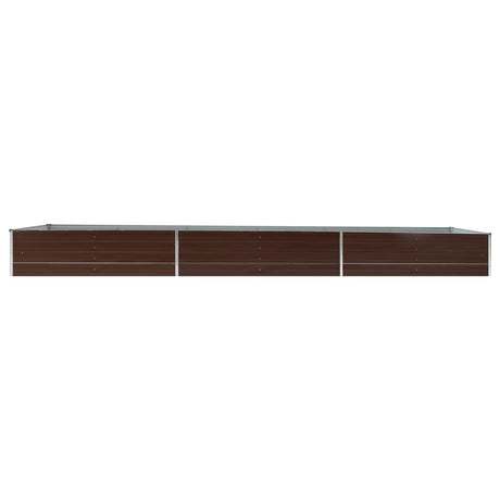 Vidaxl Planter Insert 480x80x45 cm galvaniseret stålbrun