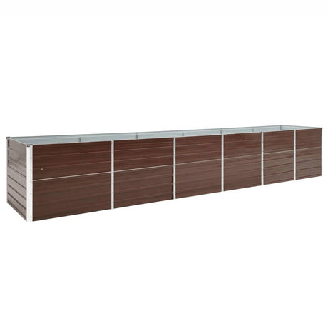 Vidaxx plantekasse hævet 480x80x77 cm galvaniseret stål brun