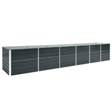 Vidaxl Planter Insert 480x80x77 cm galvaniseret stål antracit
