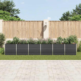 Vidaxl Planter Insert 480x80x77 cm galvaniseret stål antracit