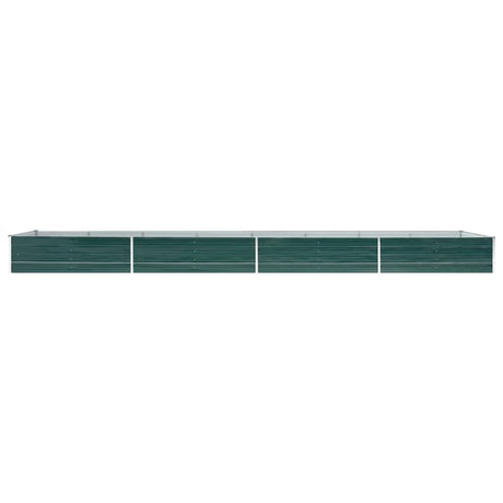 Vidaxl planter hævet 600x80x45 cm galvaniseret stålgrøn