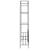 VidaXL havebue med hegn 138x40x238 cm jernsort