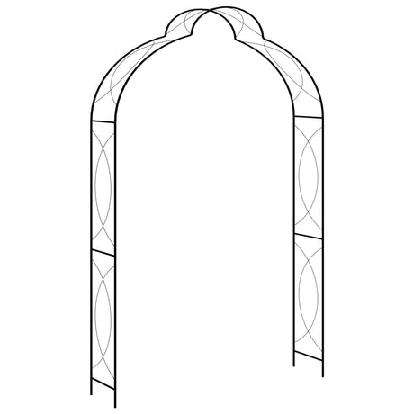 Vidaxl Garden Arch 150x34x240 cm Iron Black