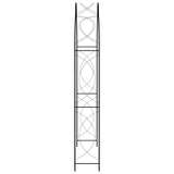 Vidaxl Garden Arch 150x34x240 cm Iron Black