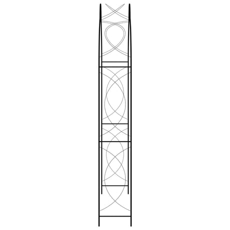 Vidaxl Garden Arch 150x34x240 cm Iron Black