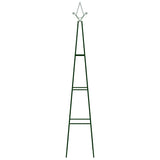 Vidaxl Plant klatring rammer 2 stk 35x35x195 cm jern mørkegrøn